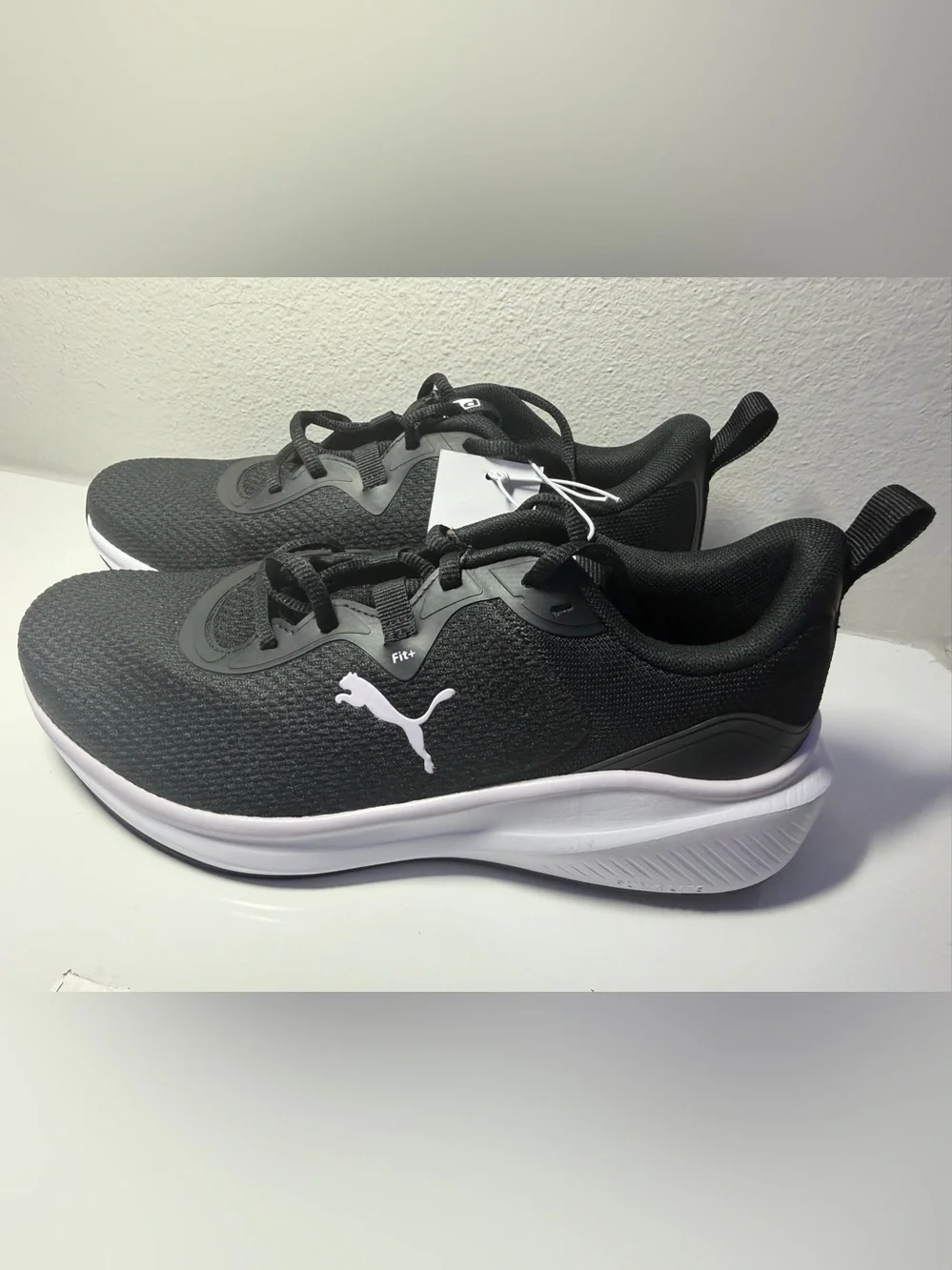 Puma Women's Black and White Athletic Running Shoes Fit+ Skyrocket - 8.5
